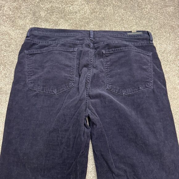 Citizens Of Humanity Georgia High Rise Bootcut Corduroy Pants Women 31 Navy Blue - Picture 4 of 16